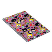 紫のチビジャスティスリーグ柄 ノートブック (右側)