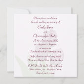 紫のチューリップス角Ruby記念日パーティー 招待状 (裏面)