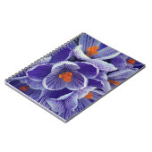 紫のチューリップノート ノートブック (左側)