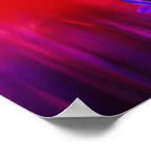 紫のチューリップヘイズ ポスター (角)