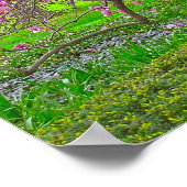 「紫のチューリップ春」（写真） ポスター (角)