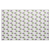 紫のチューリップ花の写真パターン ファブリック (ファットクウォーター)