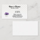 紫のチューリップ 名刺 (正面/裏面)