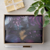 紫のチョークのオーナメント 薄葉紙 (ギフト)