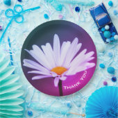 紫のティール（緑がかった色）とピンク ペーパープレート (パーティー)