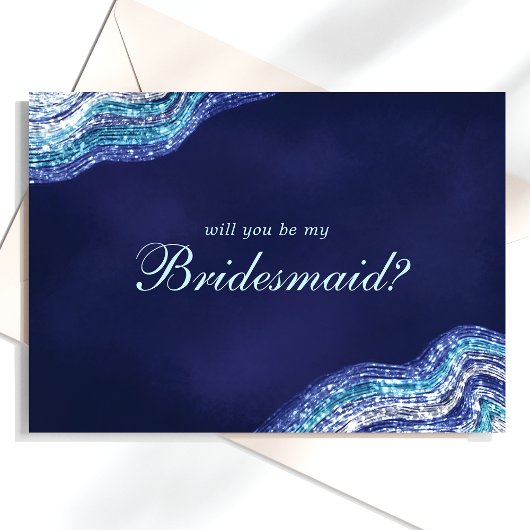 紫のティール(緑がかった色)アゲイト私の花嫁になる 招待状