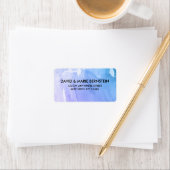 紫のティール（緑がかった色）水色 ラベル (インサイチュ)