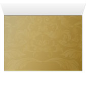 紫のテーエレガントブルのシーティングカード (内部横(下))