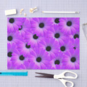 紫のデイジーの花フローラかわいい夏 薄葉紙 (クラフト)