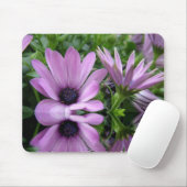 紫のデイジー花 マウスパッド (マウス)