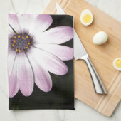 紫のデイジー キッチンタオル (四つ折り)