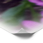 紫のデイジー ポスター (角)