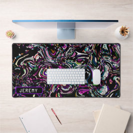 紫のデスクマットの催眠スワールエネルギー デスクマット