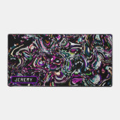 紫のデスクマットの催眠スワールエネルギー デスクマット (正面)