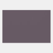 紫のトペ無地のカラー ラッピングペーパーシート (正面3)