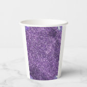 紫のトレンディーの私のダブルデジットの時代誕生日 紙コップ (裏面)