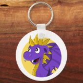 紫のドラゴン キーホルダー (正面)