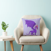 紫のドラゴン クッション (椅子)
