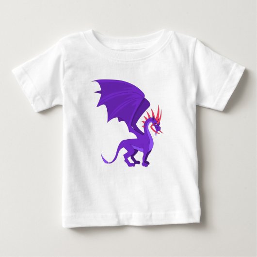 紫のドラゴン ベビーTシャツ (正面)