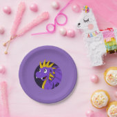 紫のドラゴン ペーパープレート (パーティー)