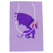 紫のドラゴン ミディアムペーパーバッグ (正面)