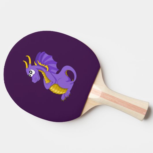 紫のドラゴン 卓球ラケット (横)