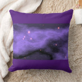 紫のナイト装飾用クッション。両面 クッション (ブランケット)