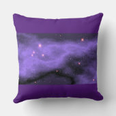 紫のナイト装飾用クッション。両面 クッション (裏面)