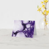 紫のノ空白のートカード カード (黄色い花)