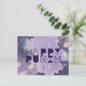 紫のハッピープリムとエスター物語 ポストカード (スタンド正面)