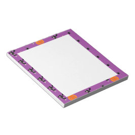 紫のハロウィーンパターン ノートパッド