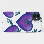 紫のハートとトンボ Case-Mate iPhoneケース (裏面(横))