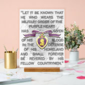 紫のハートアクリル記号 アクリルサイン (ウェディング)