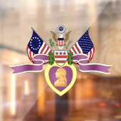 紫のハートウィンドウの貼り付け ウィンドウサイン (シート2)