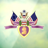 紫のハートウィンドウの貼り付け ウィンドウサイン (シート3)