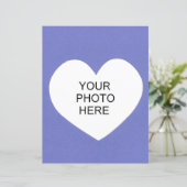 紫のハートフォトフレームの追加 (スタンド正面)