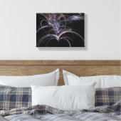 紫のハート抽象芸術 キャンバスプリント (インサイチュ (寝室))
