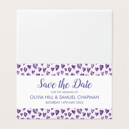 紫のハート水色 (外部フラット)