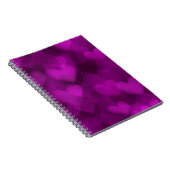 紫のハート贈り物のための女性と女の子,女の子 ノートブック (右側)