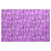 紫のハート ファブリック (ファットクウォーター)