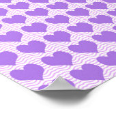 紫のハート ポスター (角)