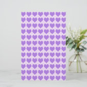 紫のハート 便箋 (スタンド正面)