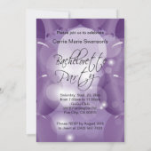 紫のバチェロレッテ 招待状 (裏面)