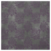 紫のバラと書オングレー ファブリック (見本)