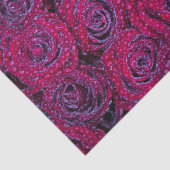 紫のバラと雨粒 薄葉紙 (詳細)