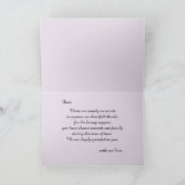 紫のバラの哀悼感謝カード サンキューカード (内部)