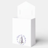 紫のバラの結婚フローラのケーキ好み フェイバーボックス (オープン)