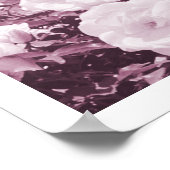 紫のバラの花園 フォトアート プリント ポスター (角)