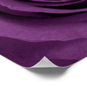 紫のバラのEtsyポスター ポスター (角)