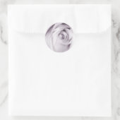 紫のバラシール ラウンドシール (バッグ)